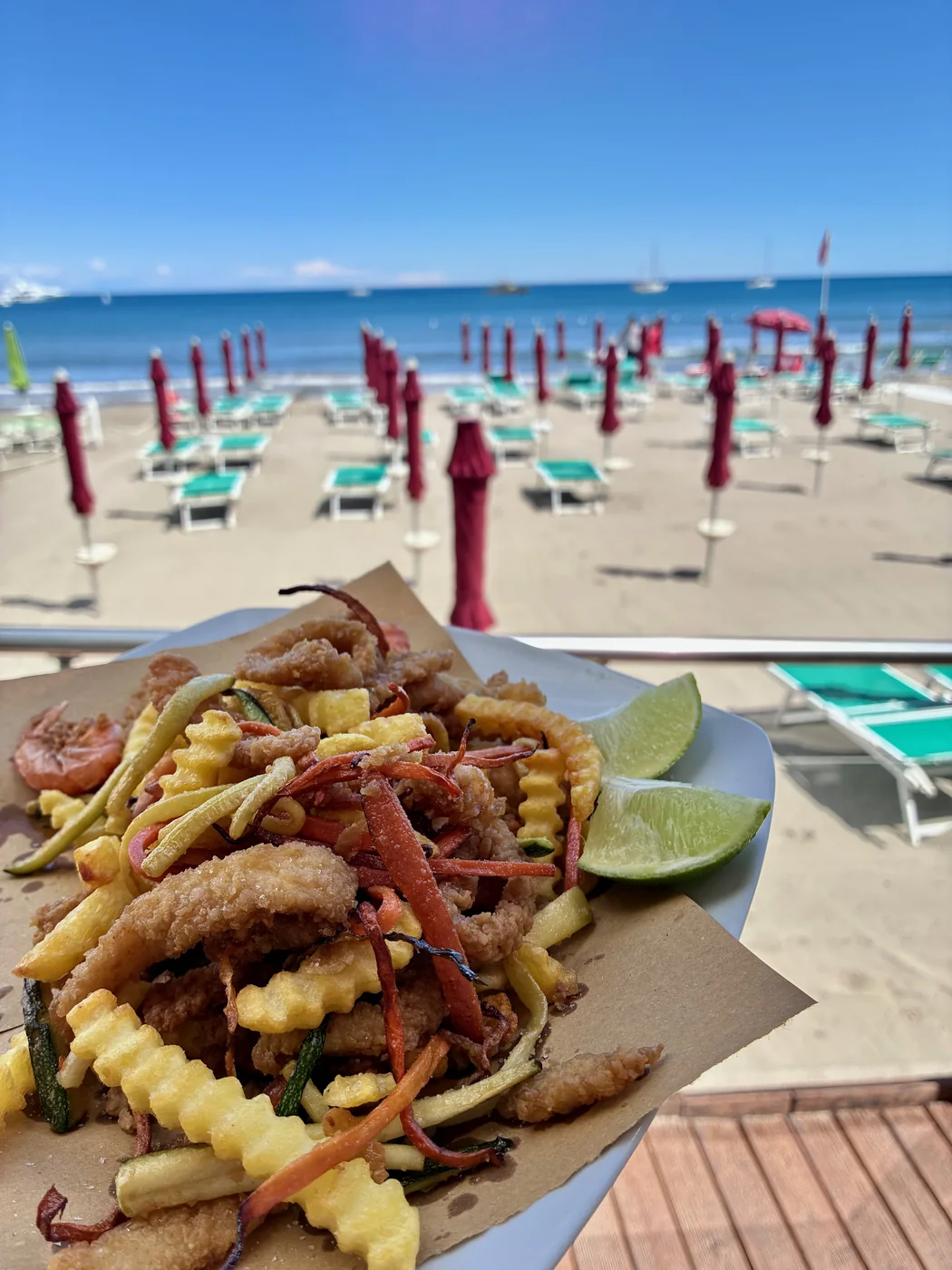 Fried seafood